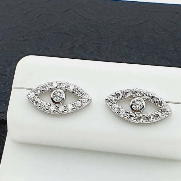 "925 sterling silver luxury CZ earrings for women/girls, Best for RJUS21… - Picture 6 of 7